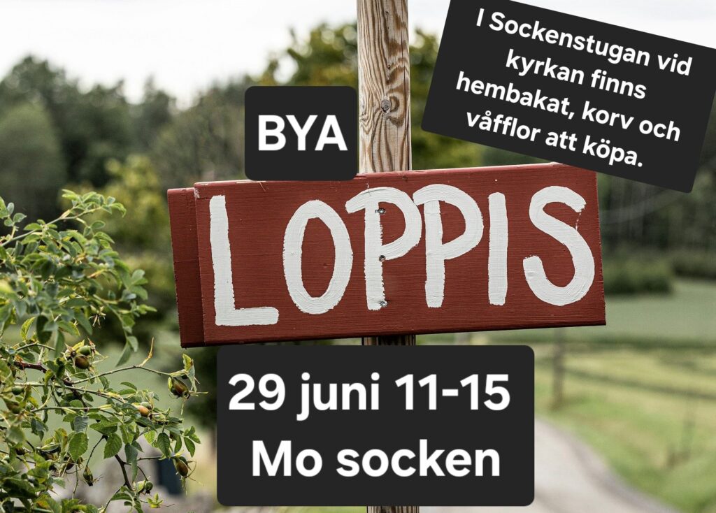 Byaloppis med fika – i Mo